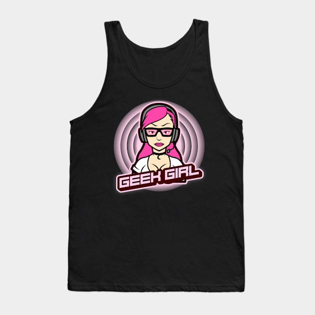 Geek Girl - Anime Tank Top by E.S. Creative